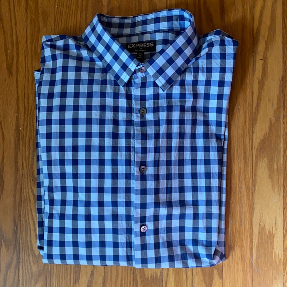 Express plaid dress shirt
